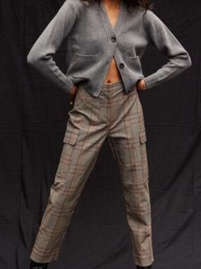 Thakoon Pants Cargo Size 10  Classic Plaid Cargo